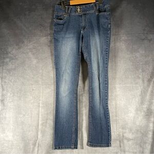 Vintage‎ Angels Jeans Women Sz 10 Straight Leg Denim Mid Wash Flap Pocket Y2K